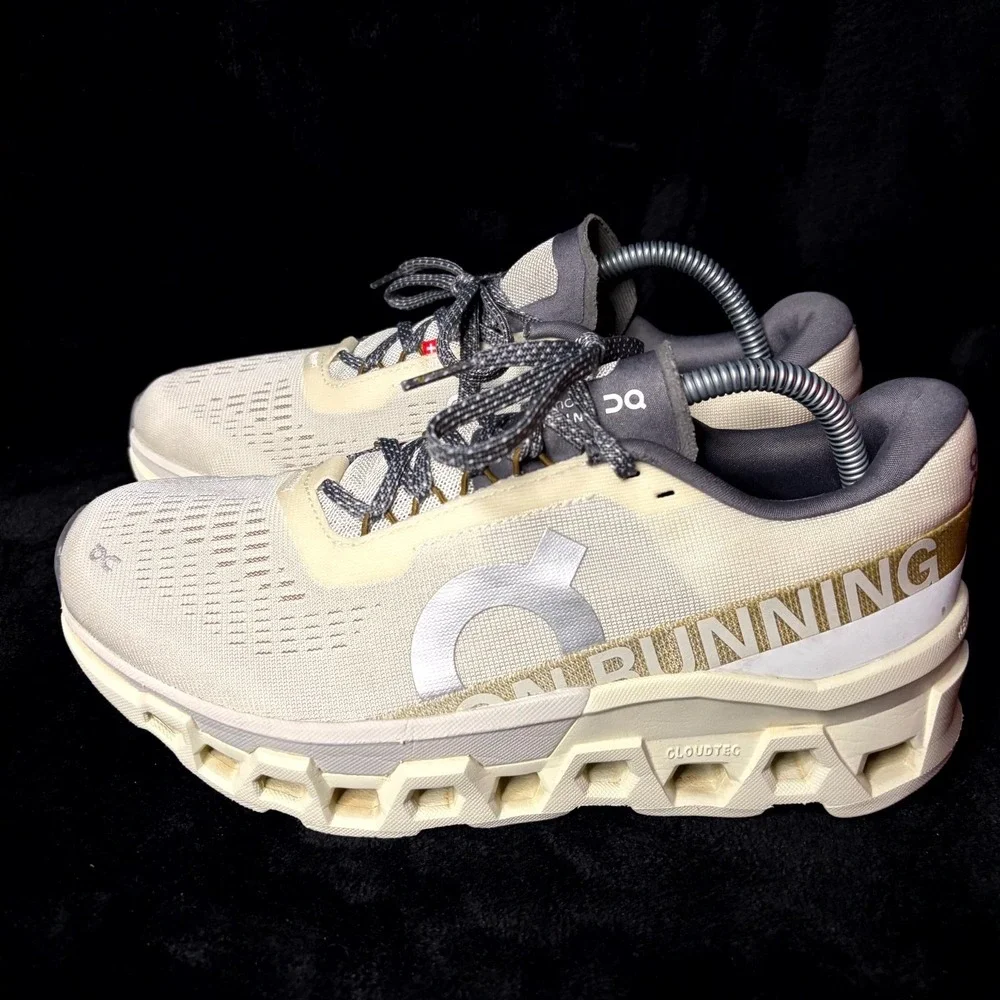 On Running Cloudmonster 2 3WE10112569 Women 9.5 Athletic Shoes Cream Ice Sneaker